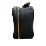 シャネル CHANEL ココマーク2wayバニティバッグ A07061 ブラック/ゴールド金具 キャビアスキン レディース ショルダーバッグ