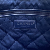 シャネル CHANEL CHANEL22 スモールバッグ AS3260 ブルー シルバー金具 デニム レディース ショルダーバッグ