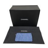 シャネル CHANEL CHANEL22 スモールバッグ AS3260 ブルー シルバー金具 デニム レディース ショルダーバッグ