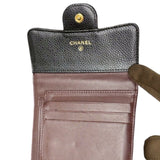 シャネル CHANEL クラシックコンパクトウォレット AP0231 ブラック/GD金具 キャビア ユニセックス 二つ折り財布