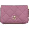 シャネル CHANEL クラシック ジップ コインパース AP0216 ピンク ゴールド金具 キャビア レディース コインケース