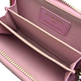 シャネル CHANEL クラシック ジップ コインパース AP0216 ピンク ゴールド金具 キャビア レディース コインケース