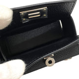 エルメス HERMES ケリーマルチポケット トゥーゴー W刻 ブラック シルバー金具 エプソン ユニセックス ショルダーバッグ