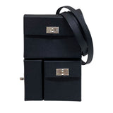 エルメス HERMES ケリーマルチポケット トゥーゴー W刻 ブラック シルバー金具 エプソン ユニセックス ショルダーバッグ