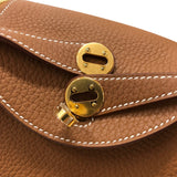 エルメス HERMES リンディミニ K刻 ゴールド ゴールド金具 トリヨンクレマンス レディース ショルダーバッグ