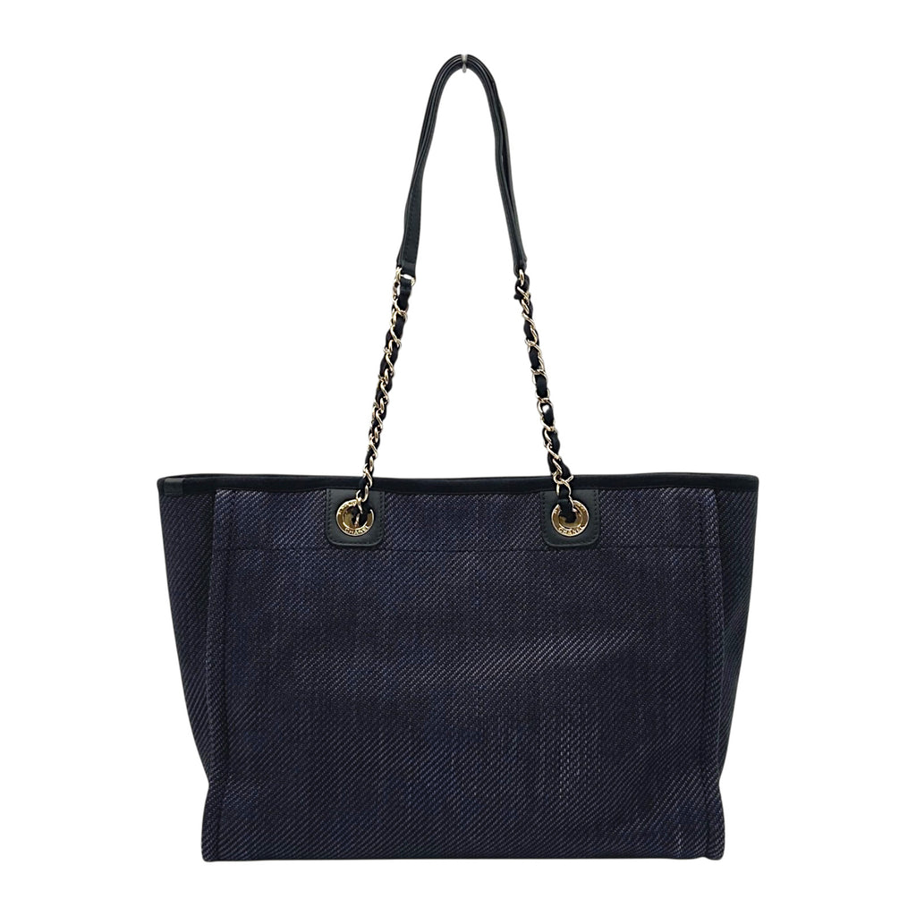 安田CHANEL ドーヴィルMM CHANEL ドーヴィル MM 2016年 トートバッグ ネイビー オレンジ
