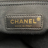 シャネル CHANEL ドーヴィルチェーントートＭＭ A67001 30番台 ネイビー ゴールド金具 ストロー/レザー レディース トートバッグ