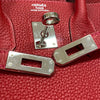 エルメス HERMES バーキン25 ヴェルソ Y刻 ルージュカザック×ルージュアッシュ シルバー金具 トゴ レディース ハンドバッグ
