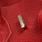 エルメス HERMES バーキン25 ヴェルソ Y刻 ルージュカザック×ルージュアッシュ シルバー金具 トゴ レディース ハンドバッグ