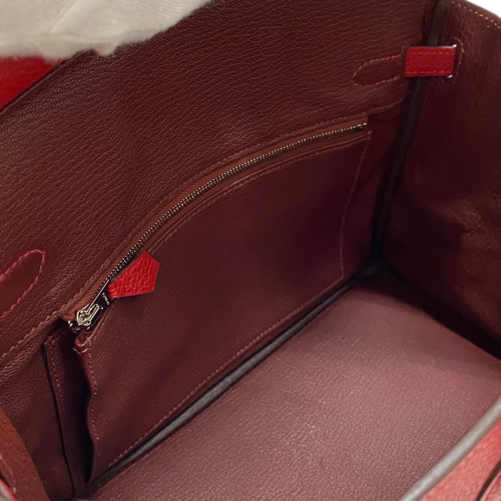エルメス HERMES バーキン25 ヴェルソ Y刻 ルージュカザック×ルージュ