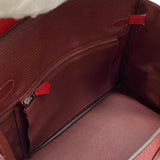 エルメス HERMES バーキン25 ヴェルソ Y刻 ルージュカザック×ルージュアッシュ シルバー金具 トゴ レディース ハンドバッグ