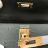 エルメス HERMES ミニケリー2 トリコロール K刻 ヴェールマングローブ/グリパンタン/ブラック ゴールド金具 エプソン レディース ハンドバッグ