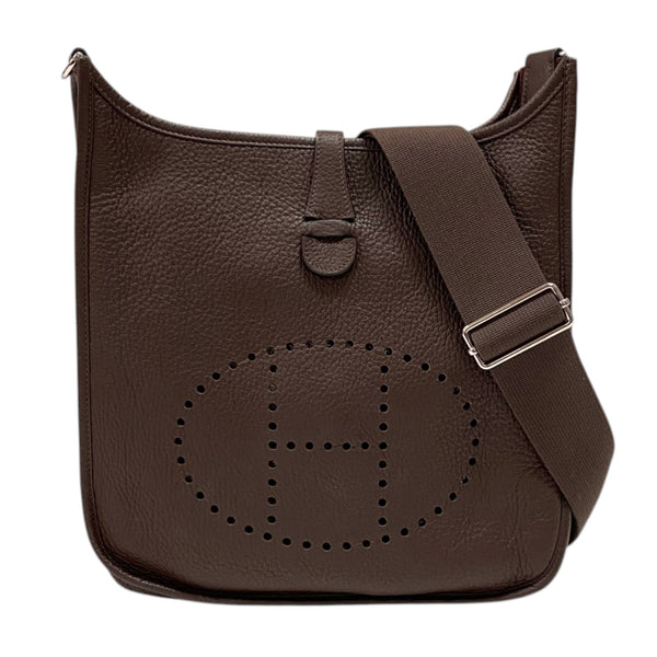 エルメス HERMES エヴリン3 PM □N刻 ショコラ シルバー金具 トリヨン