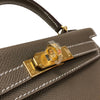 エルメス HERMES ミニケリー2 K刻 エトゥープ ゴールド金具 エプソン レディース ハンドバッグ