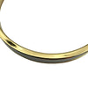 ミュウミュウ miu miu エナメルメタル ブレスレット #M 5JB408 ホワイト ゴールド金具 バングル アクセサリー レディース