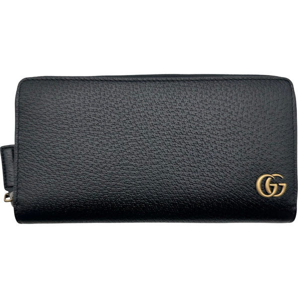 グッチ GUCCI GGマーモントロングジップウォレット 428736 ブラック