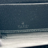 グッチ GUCCI GGマーモントロングジップウォレット 428736 ブラック レザー レディース 長財布