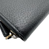 グッチ GUCCI GGマーモントロングジップウォレット 428736 ブラック レザー レディース 長財布