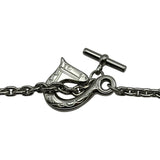 エルメス HERMES パラードネックレス シルバー バッファローホーン/メタル アクセサリー