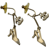 シャネル CHANEL ココマーク ヒールモチーフ ピアス ゴールド メタル/ストラス アクセサリー レディース