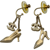 シャネル CHANEL ココマーク ヒールモチーフ ピアス ゴールド メタル/ストラス アクセサリー レディース