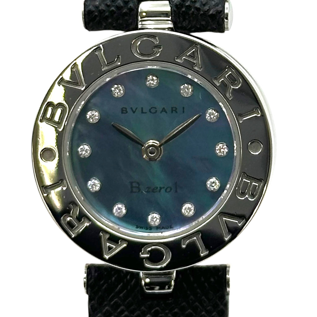【美品】ブルガリ Bzero1 クォーツ【BZ22S】純正ベルト【稼働品】 ブルガリ BVLGARI B-zero1 BZ22S ブルーシェル ステンレススチール