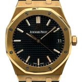オーデマ・ピゲ AUDEMARS PIGUET ロイヤル オーク オートマティック 155000.R.OO.D002CR.01 ブラック ピンクゴールド 自動巻き メンズ 腕時計
