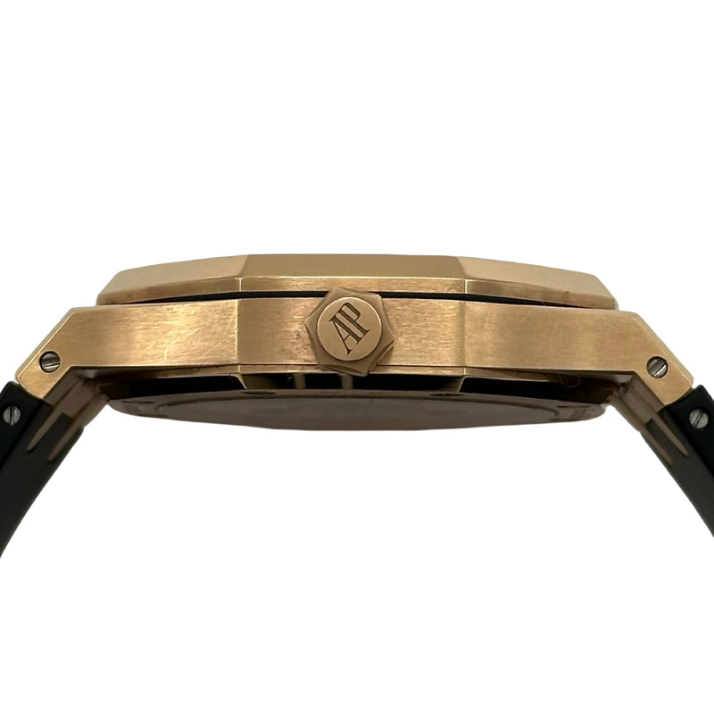 オーデマ・ピゲ AUDEMARS PIGUET ロイヤル オーク オートマティック 155000.R.OO.D002CR.01 ブラック ピンクゴールド 自動巻き メンズ 腕時計 オーデマ・ピゲ AUDEMARS PIGUET ロイヤル オーク オートマティック