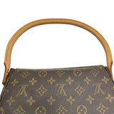 ルイ・ヴィトン LOUIS VUITTON ミニ・ルーピング M51147 ブラウン モノグラム レディース ハンドバッグ