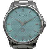 グッチ GUCCI Gタイムレス 126.3 ミントブルー ステンレススチール クオーツ メンズ 腕時計