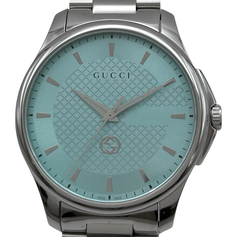 グッチ GUCCI Gタイムレス 126.3 ミントブルー ステンレススチール