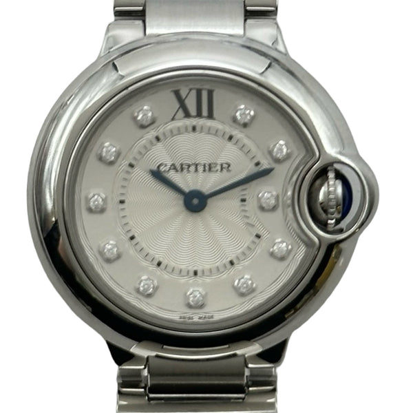 カルティエ Cartier バロンブルー ドゥ カルティエ 28mm WE902073 シルバー ステンレススチール クオーツ レディース 腕時計 カルティエ Cartier バロンブルー ドゥ カルティエ 28mm WE902073