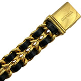 シャネル CHANEL プルミエール S H0001 ブラック ゴールドメッキ クオーツ レディース 腕時計