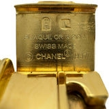 シャネル CHANEL プルミエール S H0001 ブラック ゴールドメッキ クオーツ レディース 腕時計