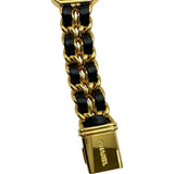 シャネル CHANEL プルミエール S H0001 ブラック ゴールドメッキ クオーツ レディース 腕時計