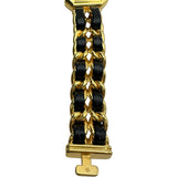 シャネル CHANEL プルミエール S H0001 ブラック ゴールドメッキ クオーツ レディース 腕時計