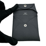 エルメス HERMES バスティア W刻印 グリメイヤー シルバー金具 エプソン ユニセックス コインケース