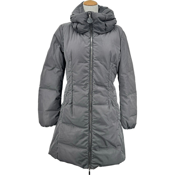 モンクレール MONCLER RENNE ダウンコート グレー ナイロン レディース