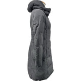 モンクレール MONCLER RENNE ダウンコート グレー ナイロン レディース ダウンジャケット