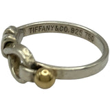 ティファニー TIFFANY＆CO フックアイリング ゴールド/シルバー 925/750 ジュエリー