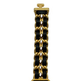 シャネル CHANEL プルミエール S H0001 ブラック ゴールドメッキ クオーツ レディース 腕時計