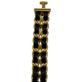 シャネル CHANEL プルミエール S H0001 ブラック ゴールドメッキ クオーツ レディース 腕時計
