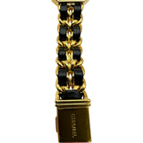 シャネル CHANEL プルミエール S H0001 ブラック ゴールドメッキ クオーツ レディース 腕時計