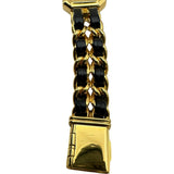 シャネル CHANEL プルミエール S H0001 ブラック ゴールドメッキ クオーツ レディース 腕時計