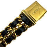 シャネル CHANEL プルミエール S H0001 ブラック ゴールドメッキ クオーツ レディース 腕時計