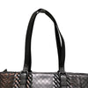 ボッテガ・ヴェネタ BOTTEGA VENETA イントレチャートトートバッグ ブラック/ブロンズ レザー メンズ ハンドバッグ