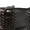 ボッテガ・ヴェネタ BOTTEGA VENETA イントレチャートトートバッグ ブラック/ブロンズ レザー メンズ ハンドバッグ