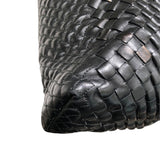 ボッテガ・ヴェネタ BOTTEGA VENETA イントレチャートトートバッグ ブラック/ブロンズ レザー メンズ ハンドバッグ