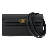 エルメス HERMES ケリートゥーゴー K刻 ブラック/ゴールド金具 エプソン レディース ショルダーバッグ