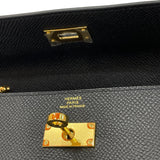 エルメス HERMES ケリートゥーゴー K刻 ブラック/ゴールド金具 エプソン レディース ショルダーバッグ
